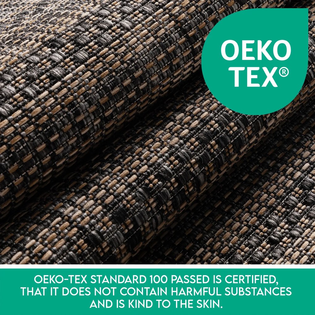 Kusový koberec Zagora 4513 Black – na von aj na doma, 120x170, čierna, chodba / predsieň, Ayyildiz