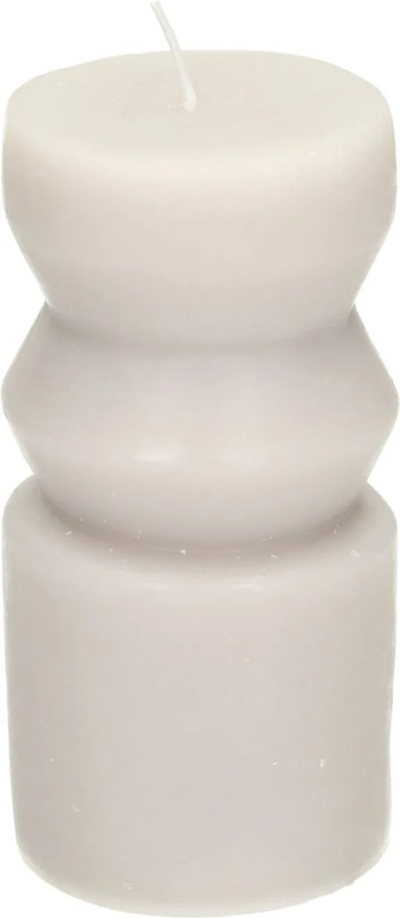 Sviečka Cornelia 14cm light grey