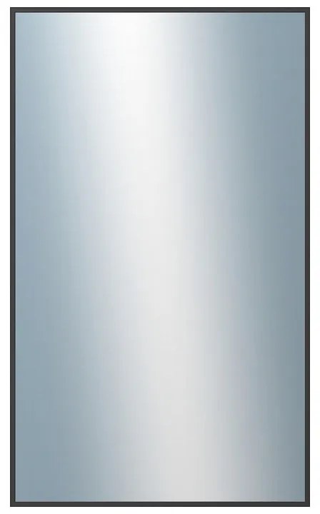 DANTIK - Zrkadlo v rámu, rozmer s rámom 60x100 cm z lišty Hliník čierna (7269021)