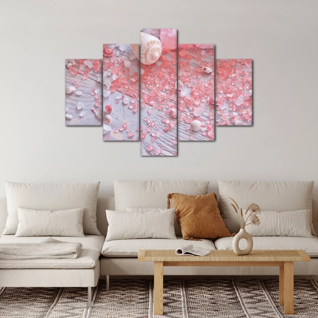 Obraz - Prímorská atmosféra v ružových odtieňoch (150x105 cm)