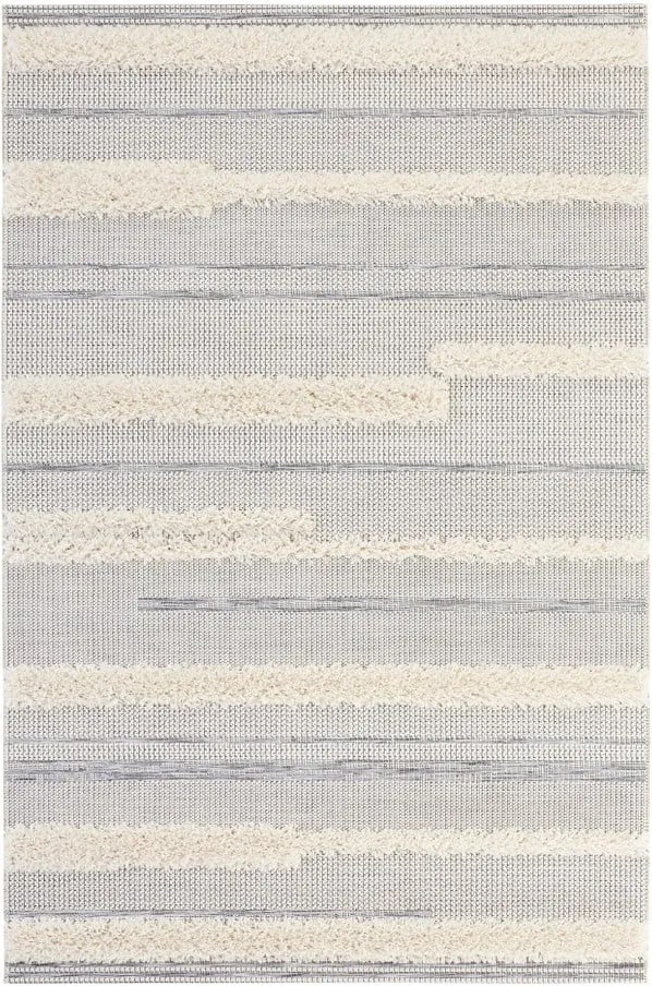 Sivý koberec Mint Rugs Handira Stripes, 77 × 150 cm