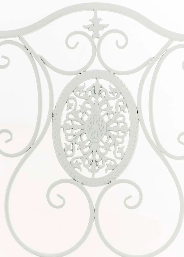 Kovová skladacia stolička Sibell - Biela