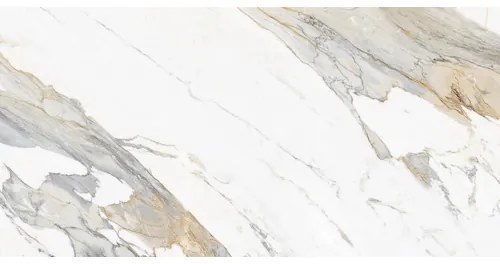 Dlažba imitácia mramoru Carara Gold 60 x 120 cm