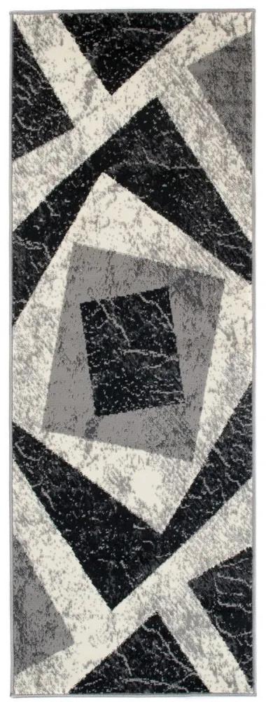 Kusový koberec PP Gil šedý atyp, Velikosti 100x200cm