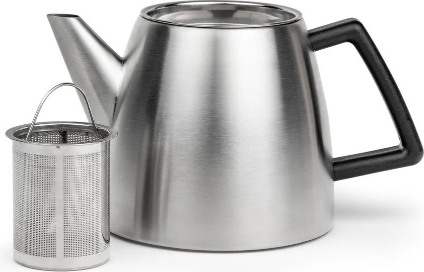 Kanvica na čaj z nehrdzavejúcej ocele so sitkom v striebornej farbe 1,1 l Duet Odense – Bredemeijer