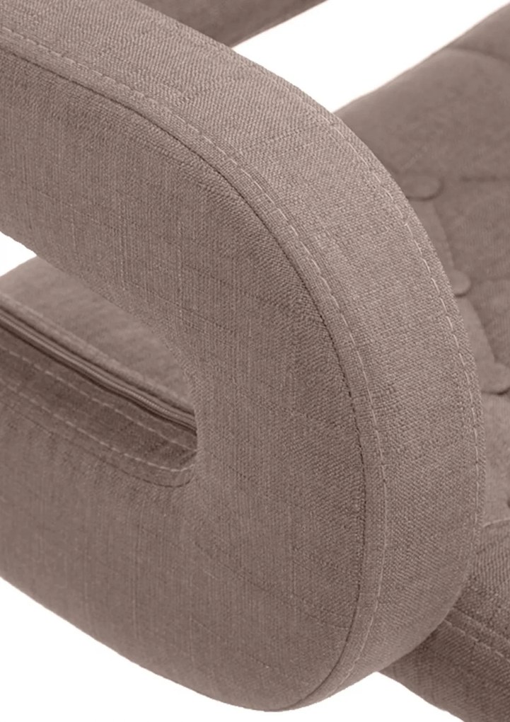 Design-Shop Pracovná stolička Dublin - látka - Sivo hnedá (Taupe)