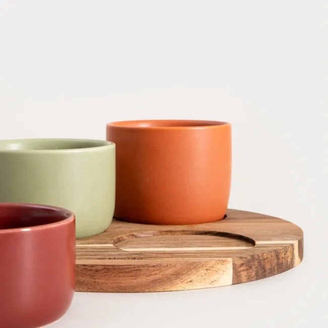 Sada servírovacích misiek YIFAN s podnosom 757334