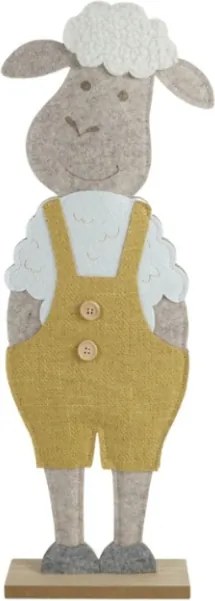 Veľkonočná dekorácia FELT LAMB 50 cm - viac farieb Farba: Žltá