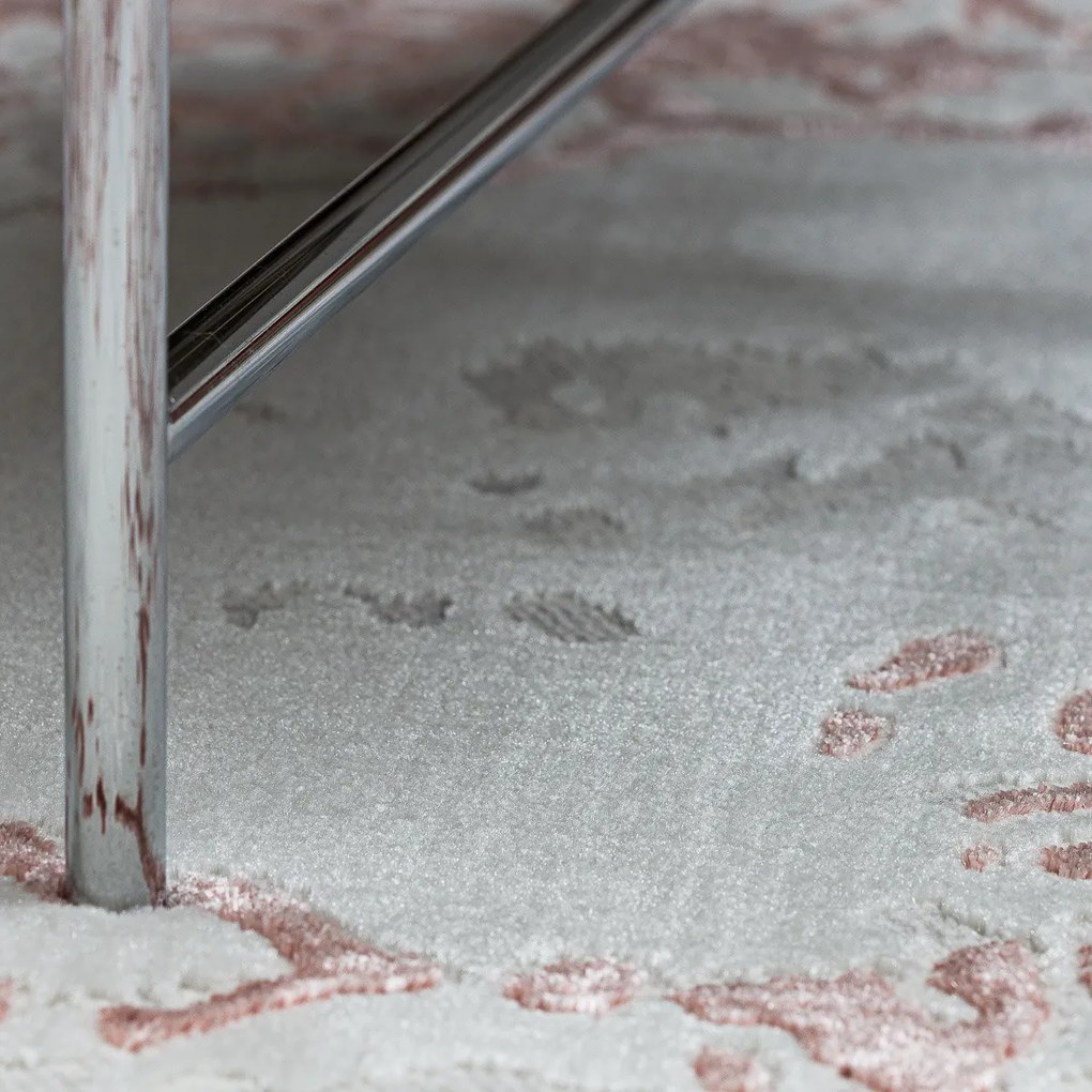 Dywany Łuszczów, Kusový koberec Allure 1961 white/pink, 240x330, ružová, kancelária