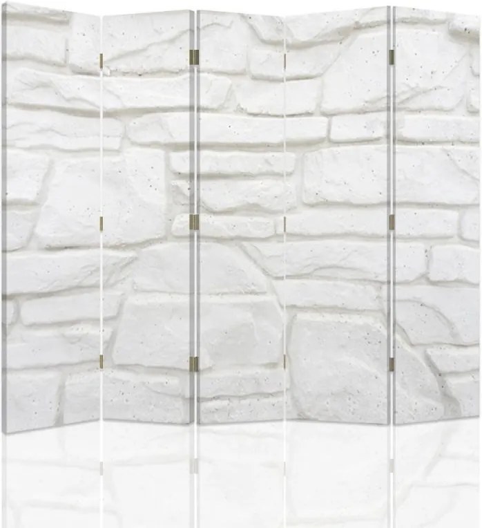 CARO Paraván - Sandstone Wall | päťdielny | jednostranný 180x150 cm