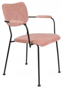 Jídelní židle s područkami BENSON ZUIVER,růžová Zuiver 1200199