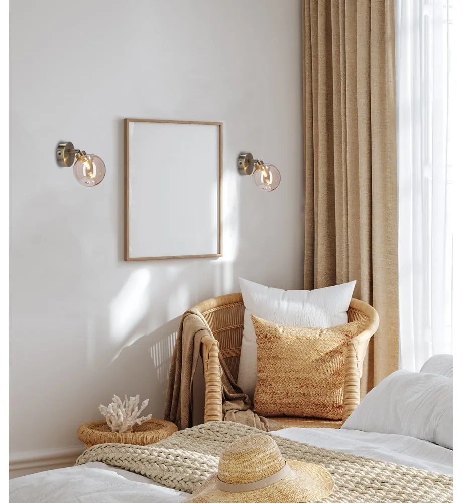 Nástenné svietidlo v bronzovej farbe ø 10 cm Rodia – Candellux Lighting