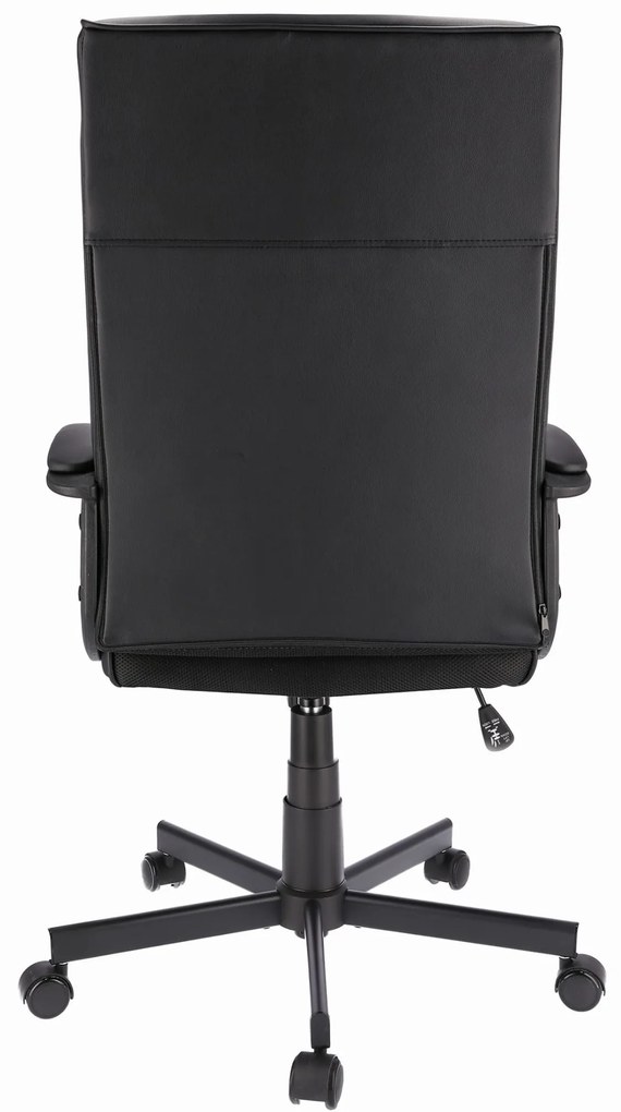 Dekorstudio Kancelárske otočné kreslo COMFORT - čierna ekokoža