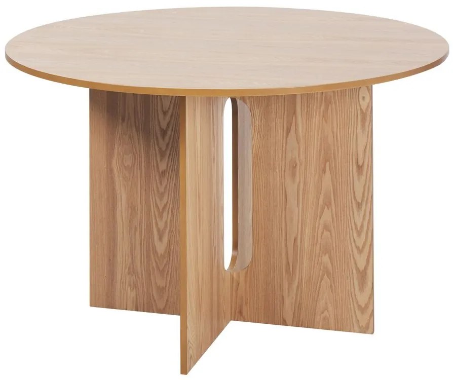 Okrúhly jedálenský stôl ⌀ 120 cm svetlé drevo CORAIL Beliani