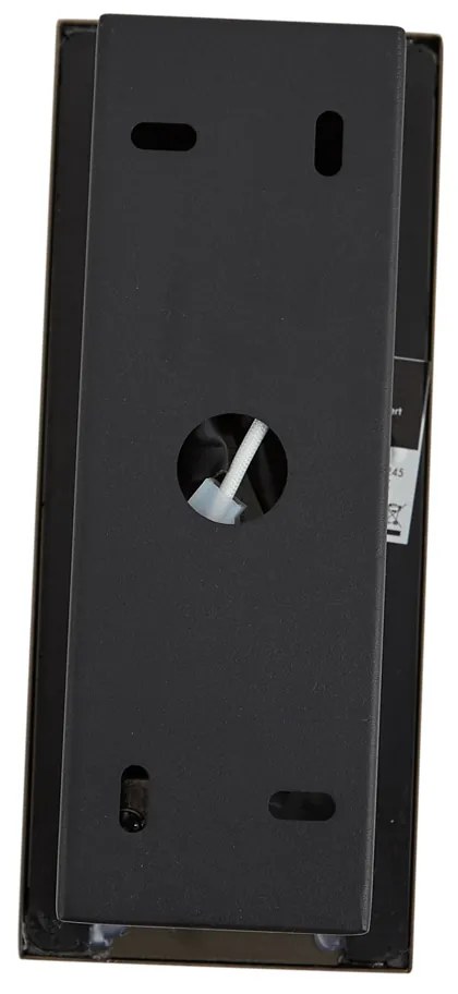 Moderné nástenné svietidlo čierne vrátane LED - Plaza