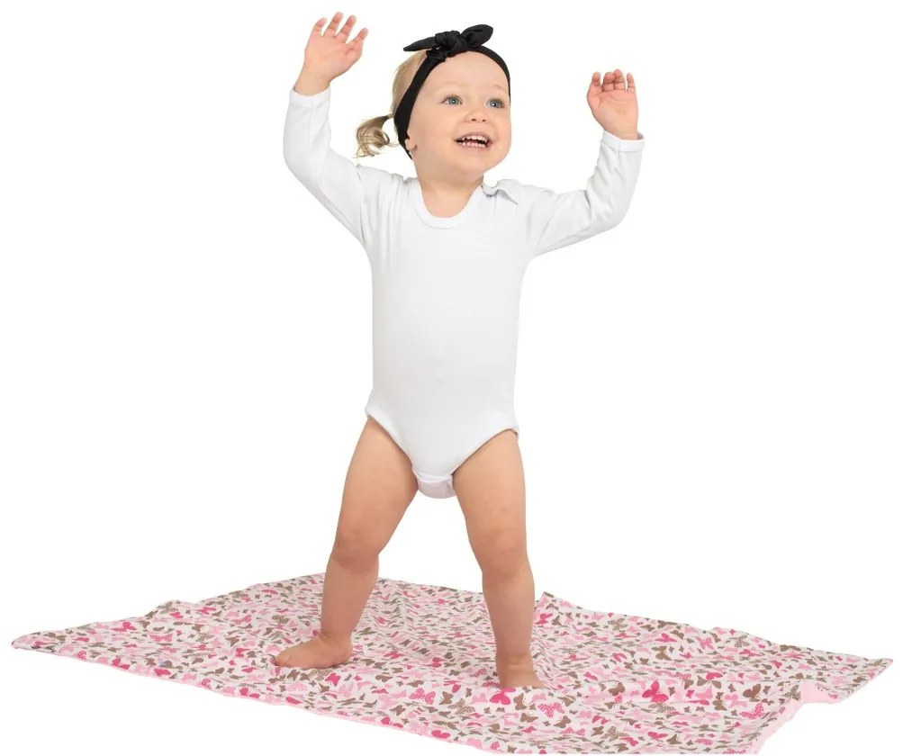Detská deka z Minky New Baby sivá 80x102 cm