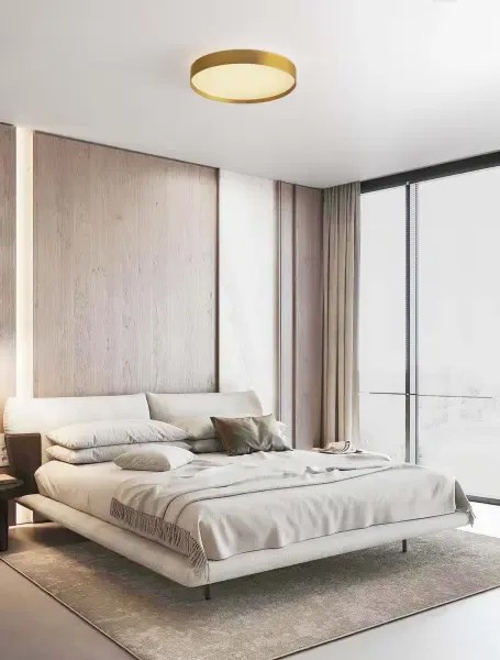 LED stmievateľné zlaté moderné stropné svietidlo Roi 40