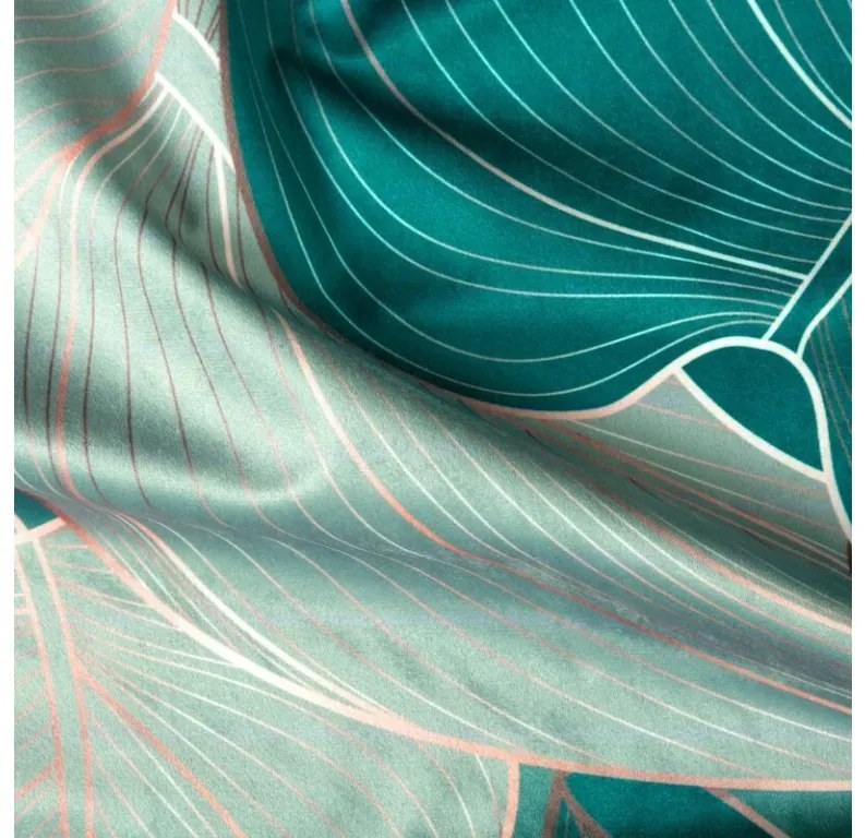 DECOREUM Zamatový záves s potlačou 140 cm x 270 cm viacfarebná 100 % polyester Rozmer varianty: 140 cm x 250 cm, Farba varianty: Hnedá 105448