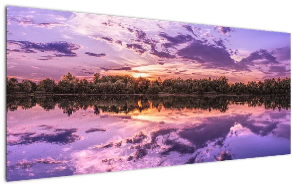 Obraz fialového neba (120x50 cm)