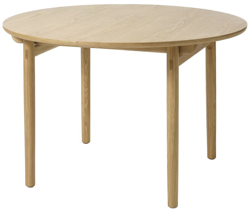 Rozkladací jedálenský stôl Wally 120 - 165cm prírodný dub