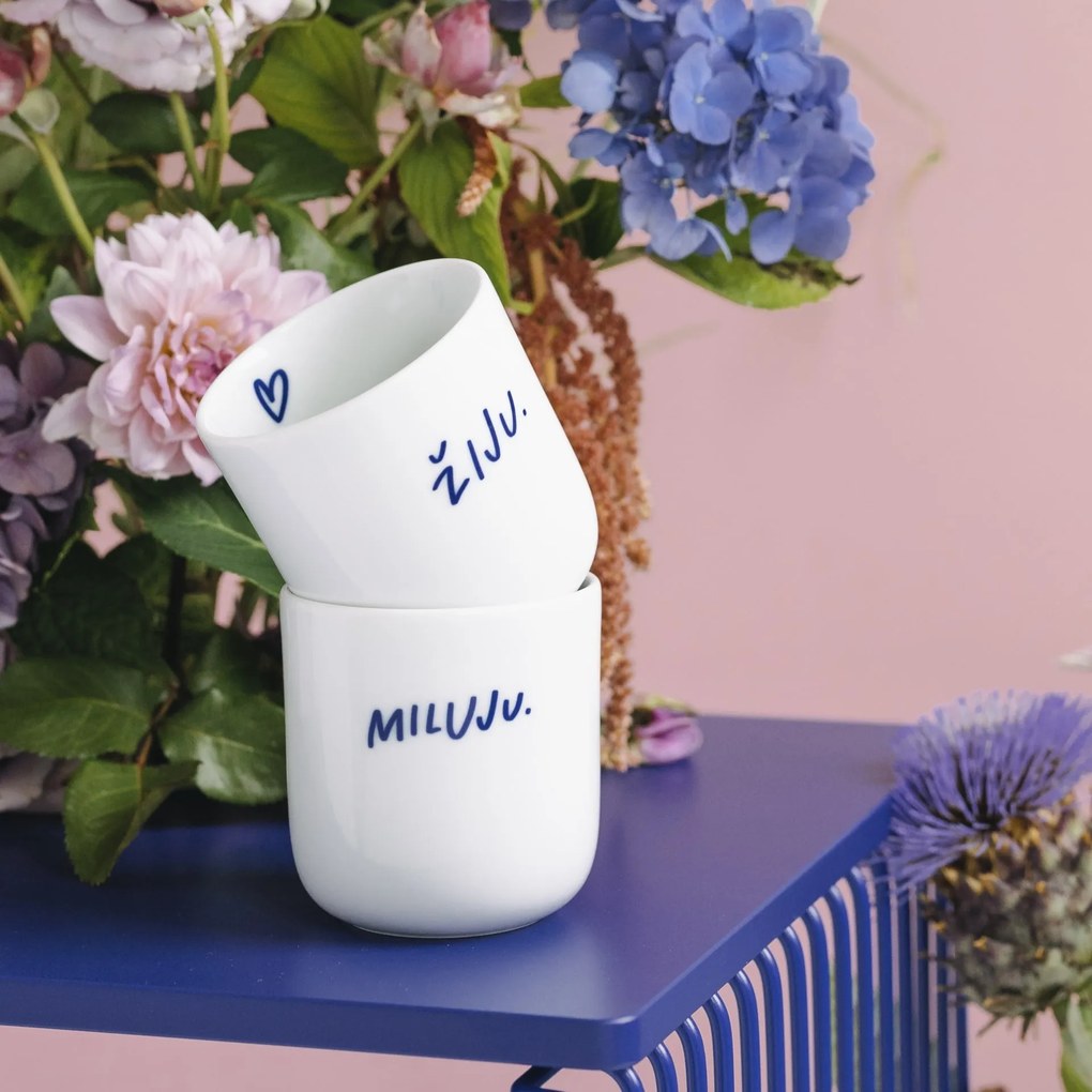 Bella Rose Porcelánový hrnček Žiju 270 ml