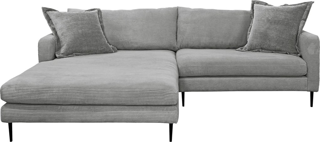 XXXLutz ROHOVÁ SEDAČKA, textil, sivá P & B - Sedačky - 002330003403