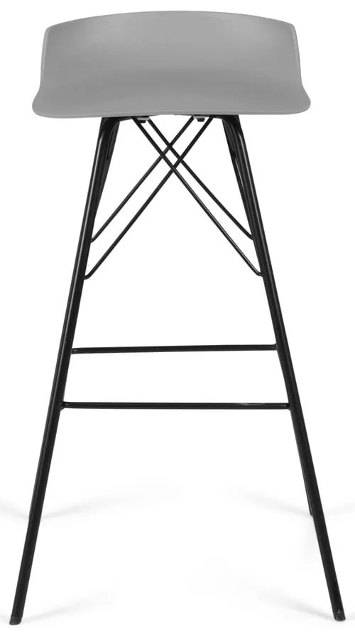 Sivé barové stoličky v súprave 2 ks (výška sedadla 71 cm) Tori – Tenzo
