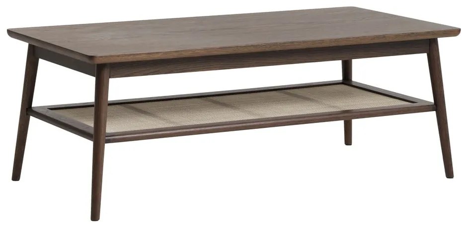 Hnedý konferenčný stolík s doskou v dubovom dekore 60x120 cm Barrali – Unique Furniture