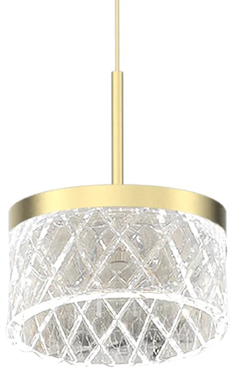 Závesné LED svietidlo Elegance, 1x LED 9w, 4000k, g