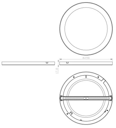 Globo 12379-24W - LED Stropné svietidlo LASSE LED/24W/230V