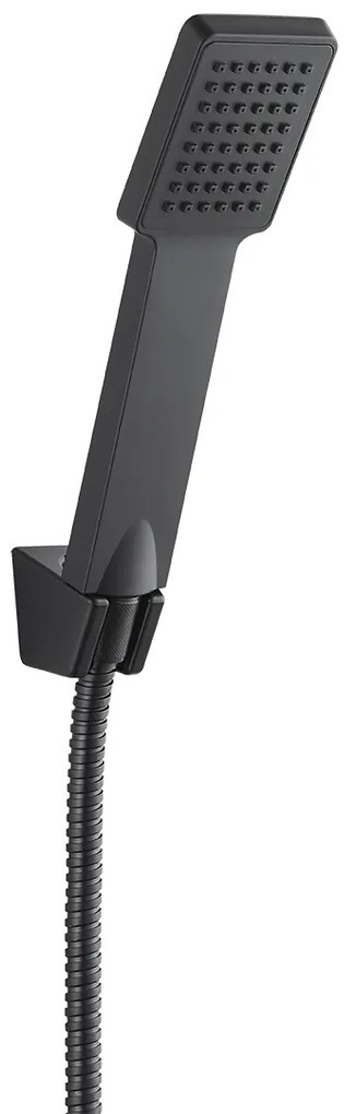 Kuchinox Orca, 1-bodová ručná sprchová súprava, čierna matná, LAV-NKR_70AD