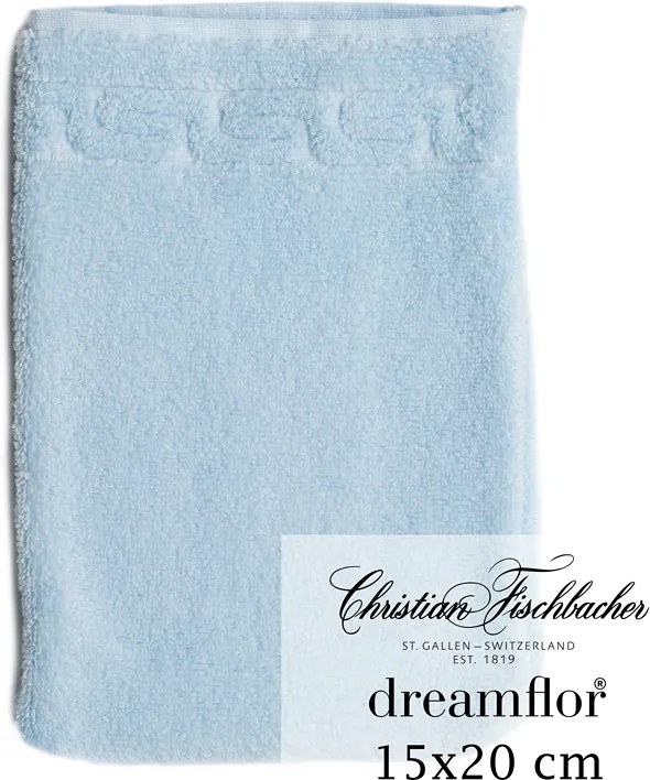 Christian Fischbacher Rukavica na umývanie 15 x 20 cm nebesky modrá Dreamflor®, Fischbacher