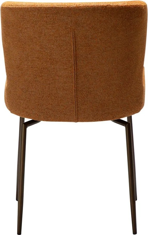 Hnedá čalúnená jedálenská stolička Glam – DAN-FORM Denmark