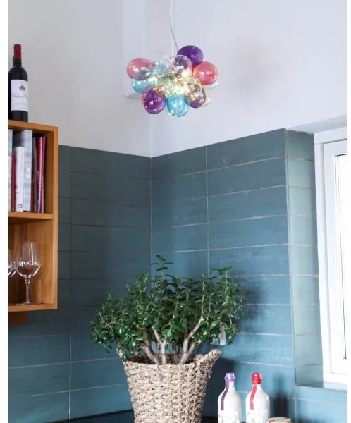 ByRydens 4200640-7000 - Luster na lanku GROSS 3xG9/5W/230V pestrofarebná