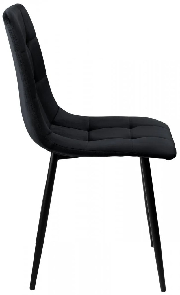 Čalúnená designová stolička ForChair čierna