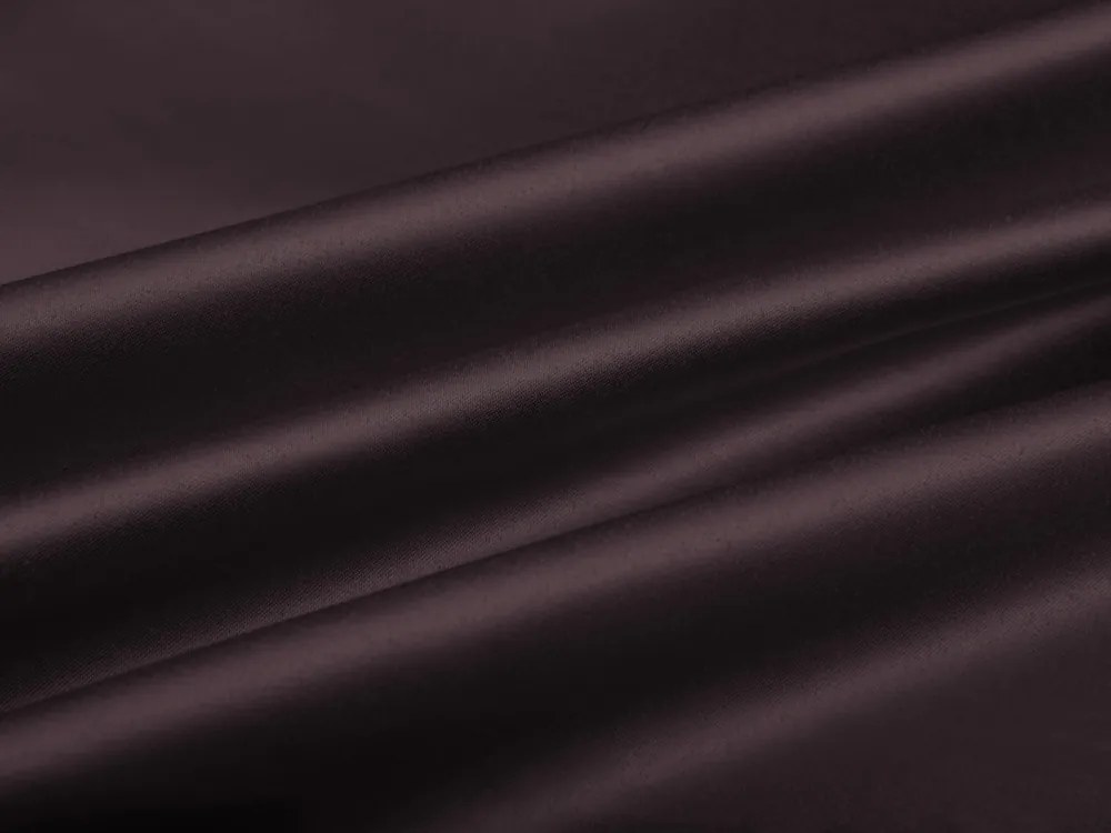 Biante Saténový behúň na stôl polyesterový Satén LUX-019 Čokoládovo hnedý 35x120 cm