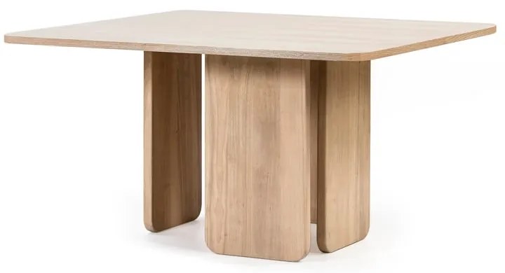 Jedálenský stôl v jaseňovom dekore Teulat Arq, 137 x 137 cm