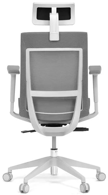 Autronic BONTEC Kancelárska stolička, synchrónny mechanizmus, šedá sieťovina, KA-W004 GREY Farba: Šedá