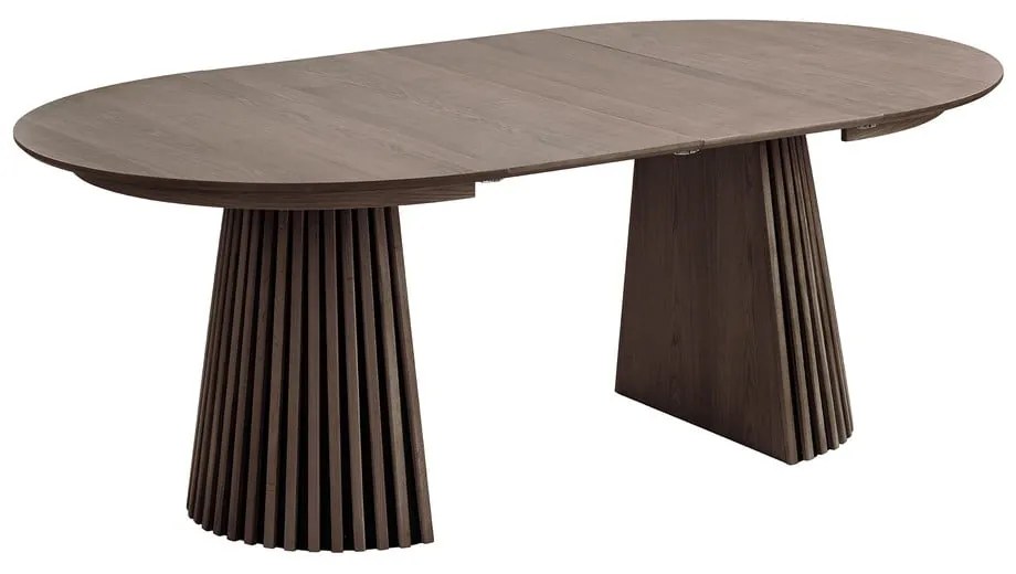 Okrúhly rozkladací jedálenský stôl s doskou v dubovom dekore ø 120 cm Osaka – House Nordic