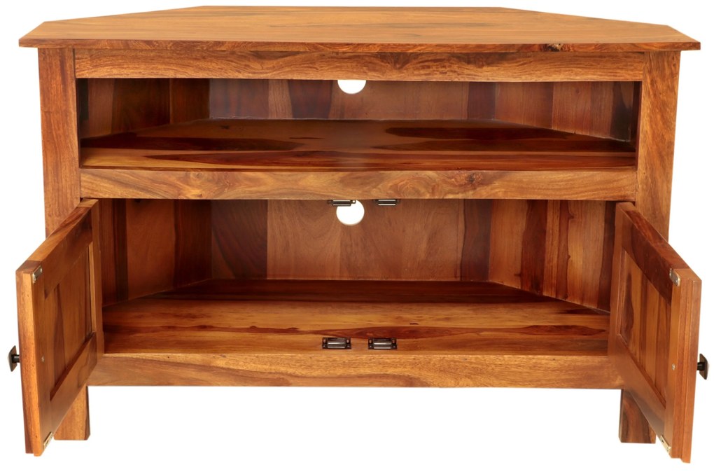 furniture-nabytek.cz - Rohový tv stolík z dreva palisander 110x70x50