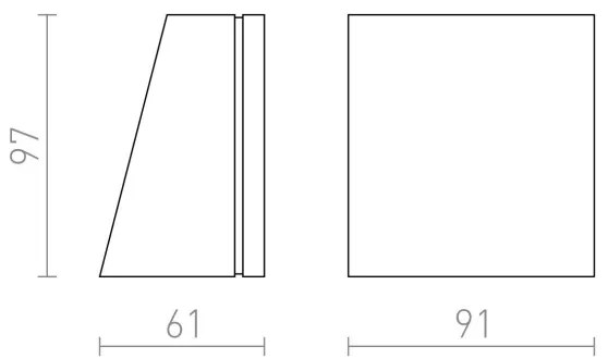 RED -Design Rendl-R10399- LED Vonkajšie nástenné svietidlo GIGI LED/3,3W/230V IP65