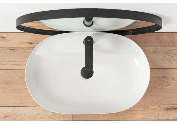 REA-U7900 - Umývadlo na dosku AURA 40,5x60,5 cm keramika/lesklá biela