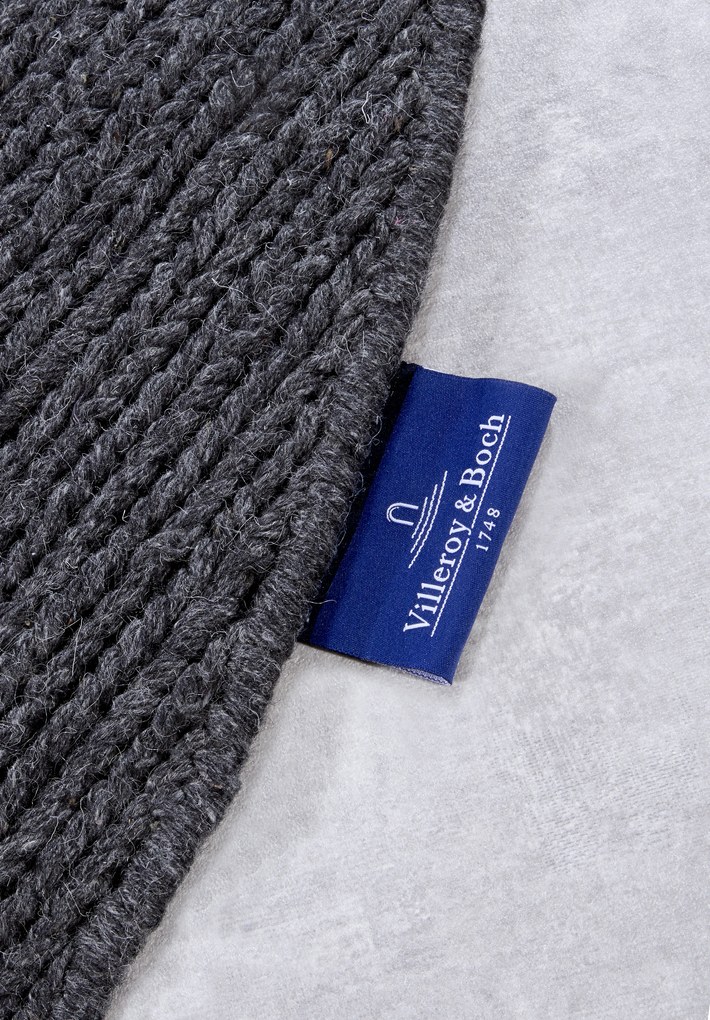 Kusový koberec Villeroy & Boch 106051 Anthracite kruh, 160x160 (priemer) kruh, šedá, obývacia izba, Villeroy & Boch