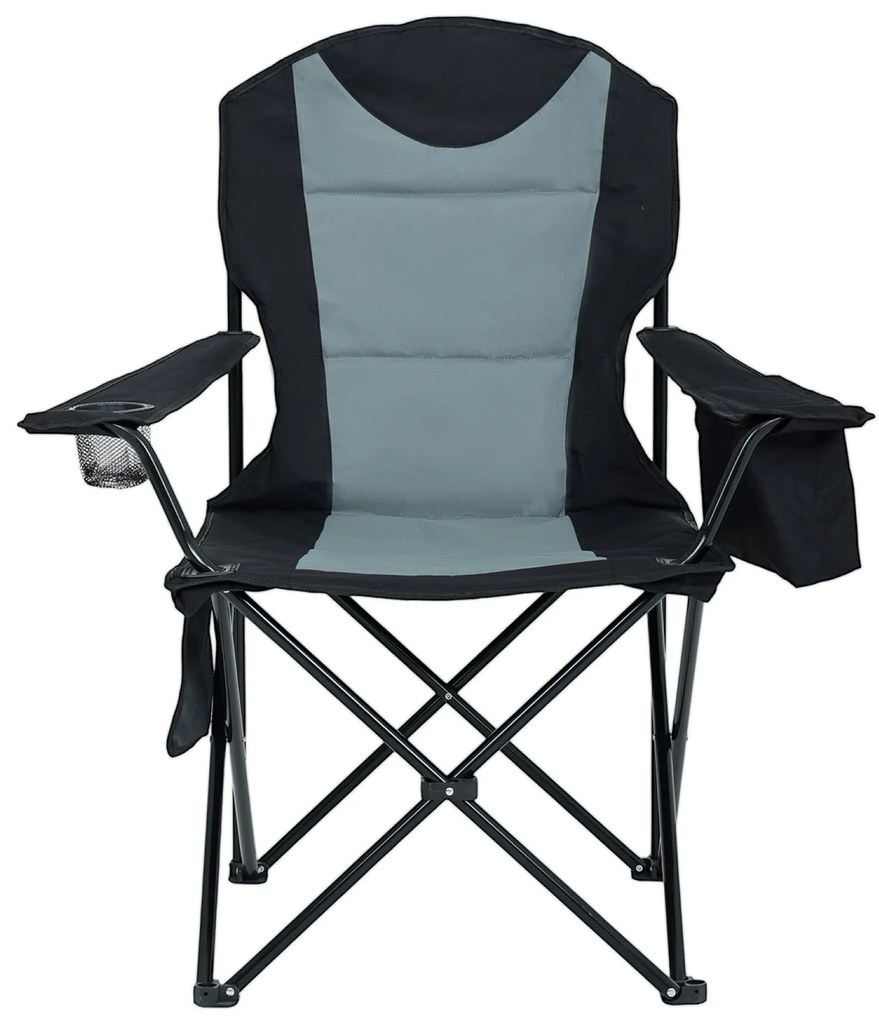 Kempingová židle FOTYN černo-šedá