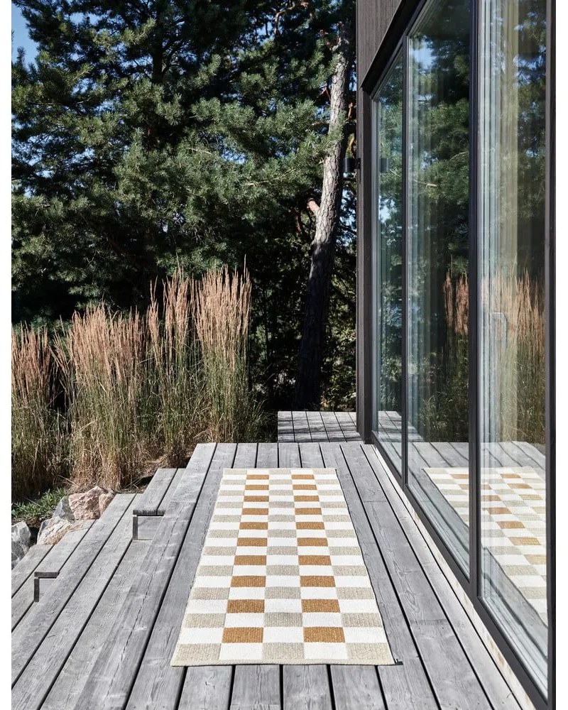 Okrovožlto-béžový vnútorný a vonkajší behúň 70x240 cm Pix Vanilla Ochre – Pappelina