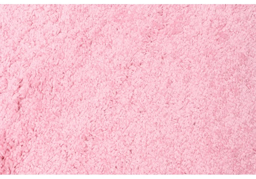 Kusový koberec Shaggy Parba ružový atyp 80x300cm
