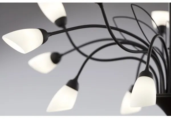 Jupiter 2057 - Luster na reťazi GLORIOSA 15xG9/14W/230V čierny