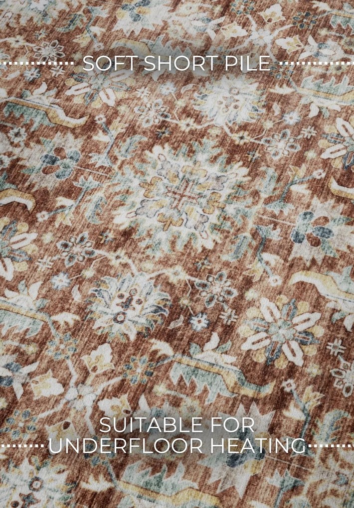 Kusový koberec Imagination New 106045 Red/Cream z kolekcie Elle, 80x150, červená, obývacia izba, ELLE Decoration