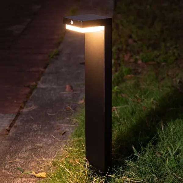 Zuma Line PT33813 - LED Solárna lampa GRID LED/4,5W/2000 mAh IP44 čierna