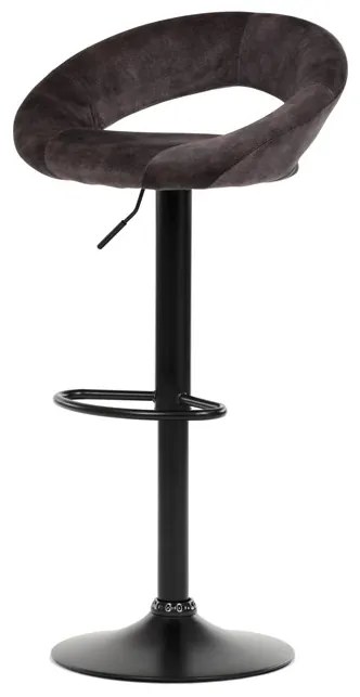 Autronic BONTEC Barová stolička, modrá, látka, AUB-822 BLUE4 Farba: Hnedá